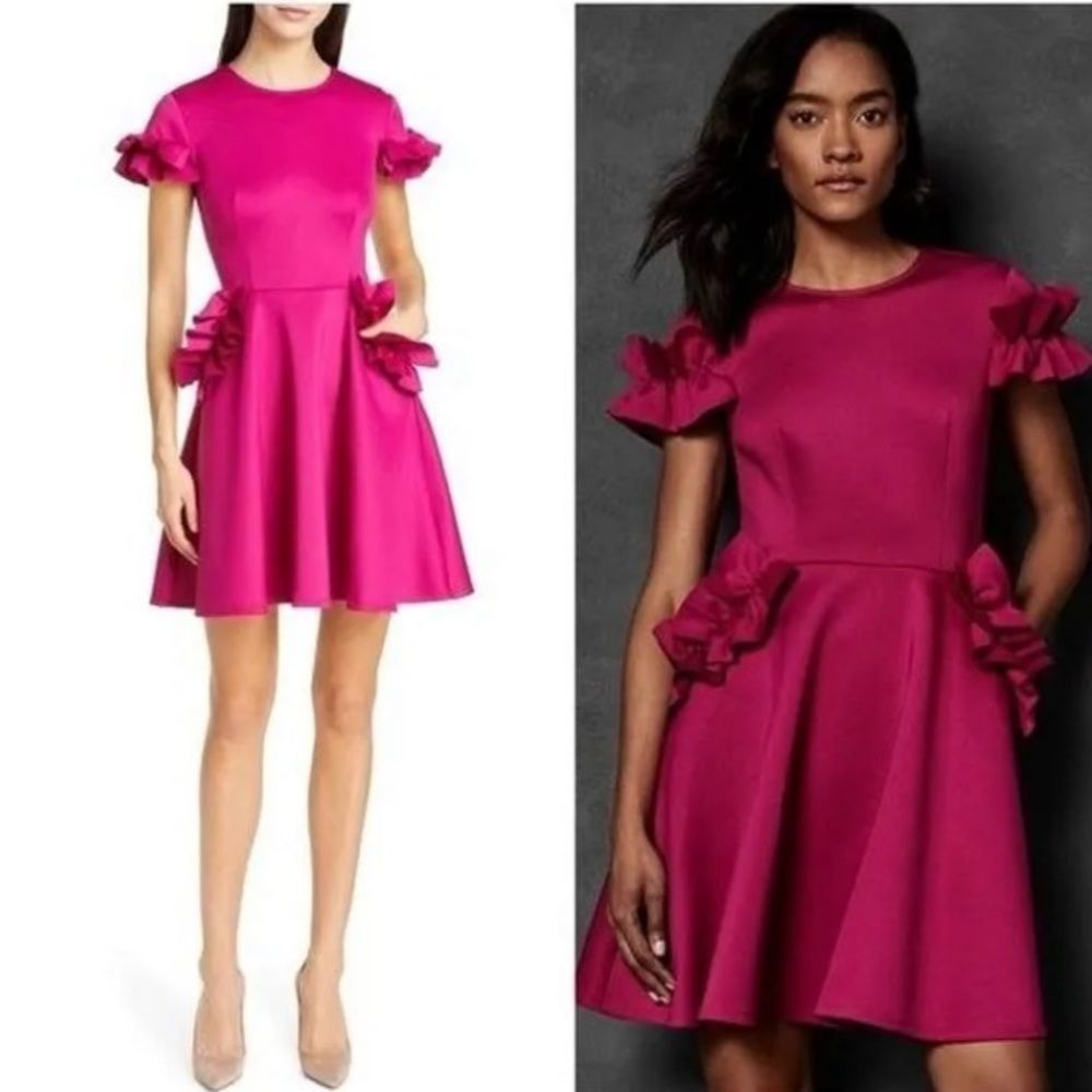 Ted Baker-Luuciee Skater Ruffle dress
